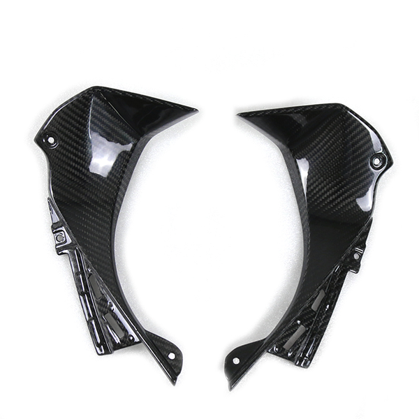 Paneles laterales de carbono (zona frontal/cuadro) para Kawasaki ZX-6R (2009–2024)