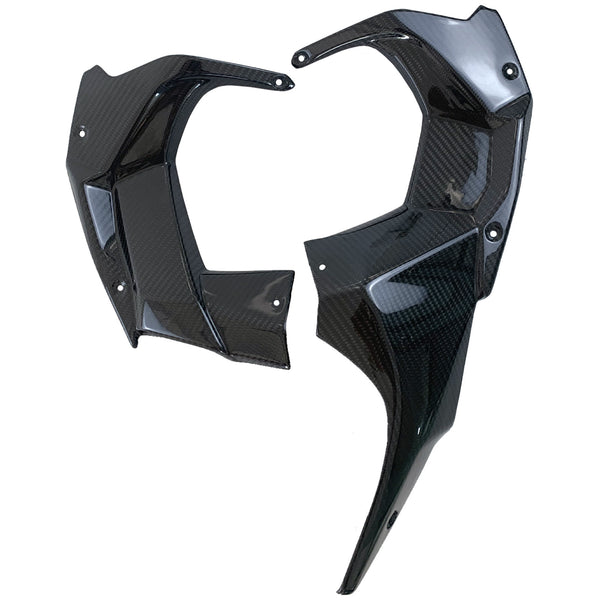 Cubierta interior del carenado / panel del cuadro de instrumentos en fibra de carbono para Kawasaki Ninja H2 / H2R
